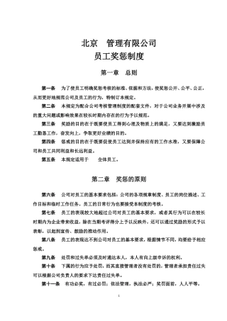 公司员工奖惩制度(同名7718)