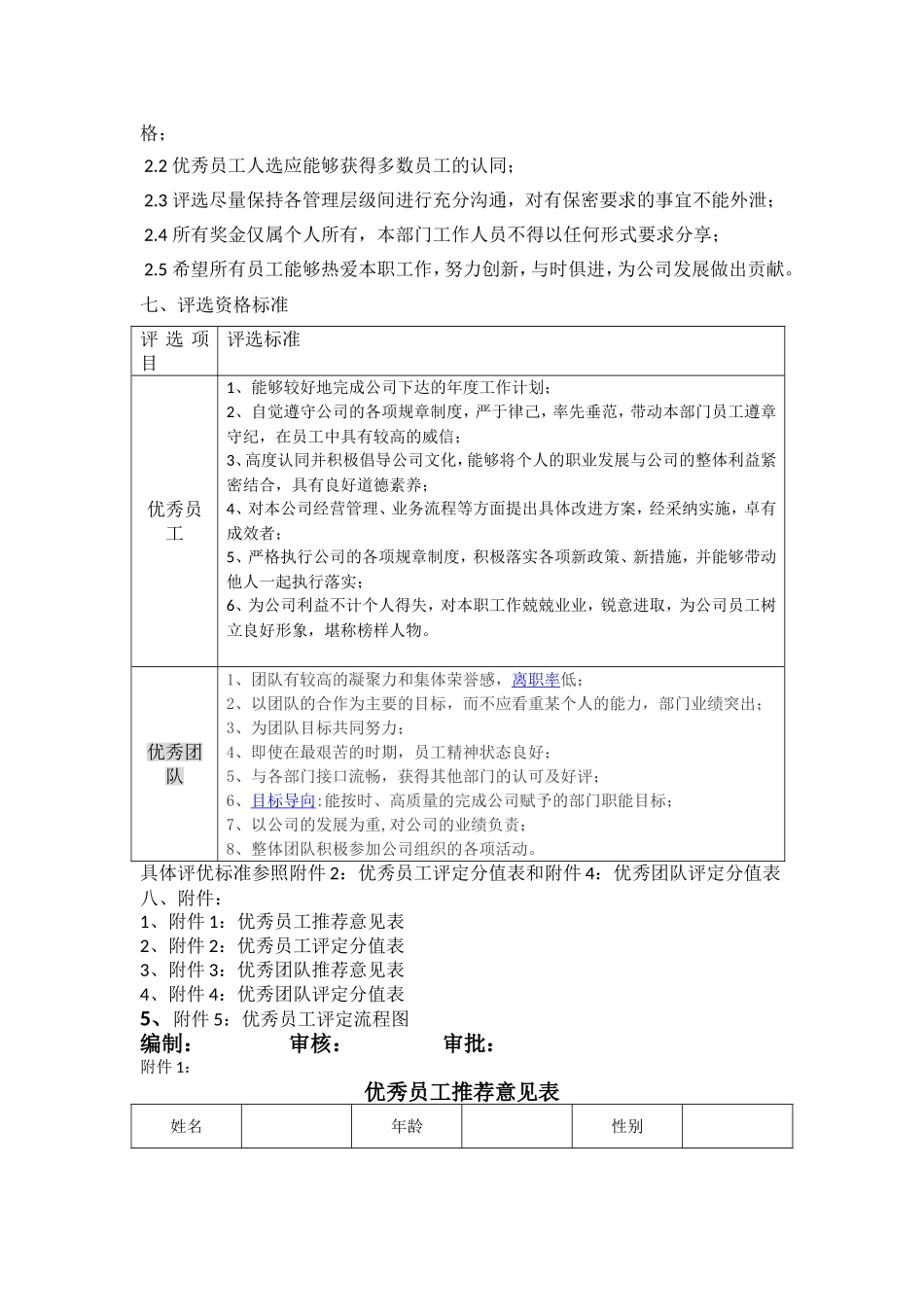 公司年度优秀员工评比方案_第2页