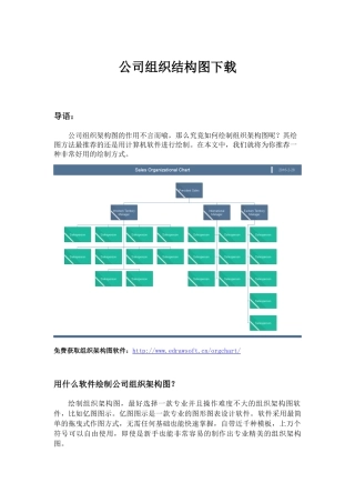 公司组织结构图下载