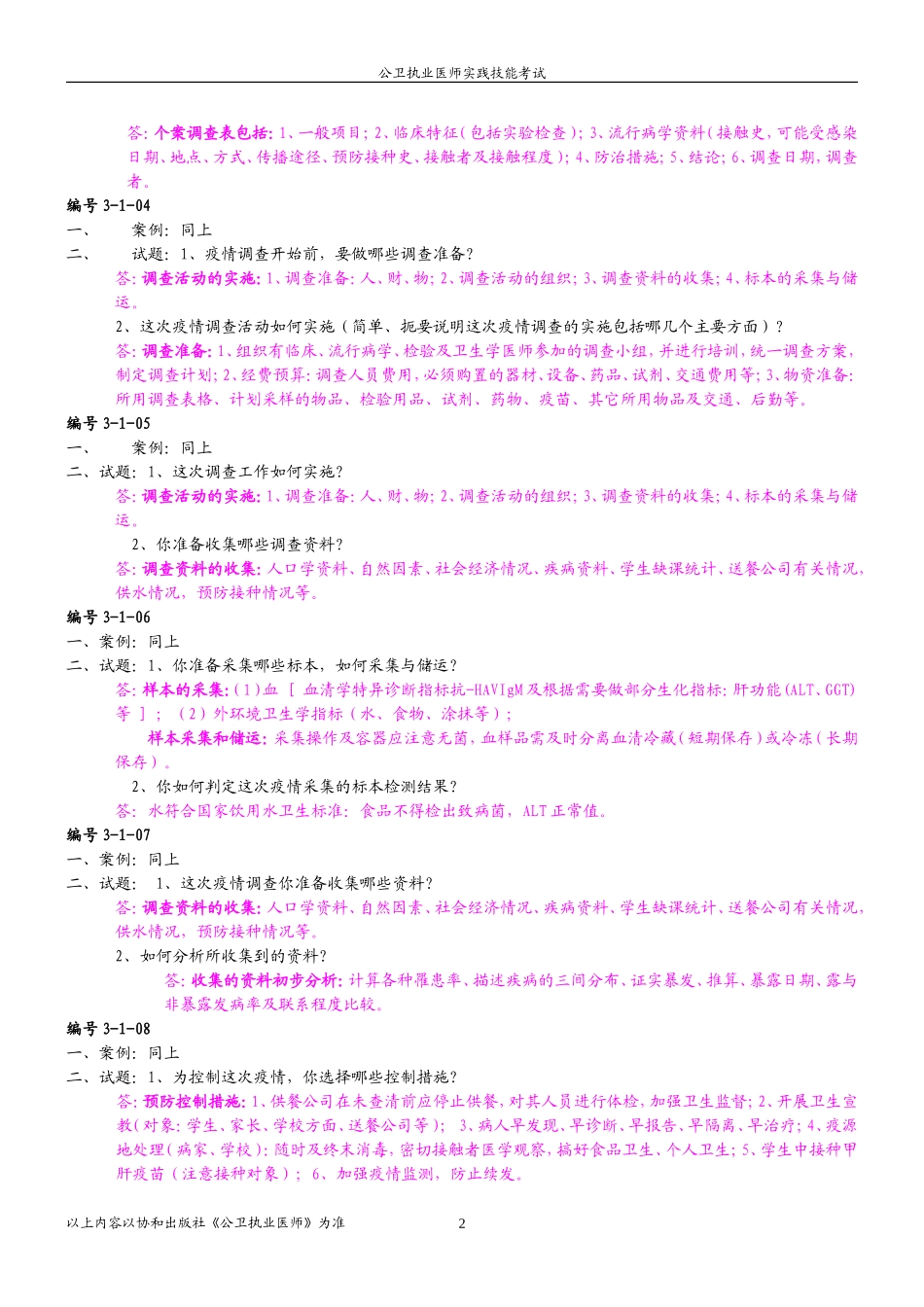 公卫执业医师实践技能考试(电子书)_第2页