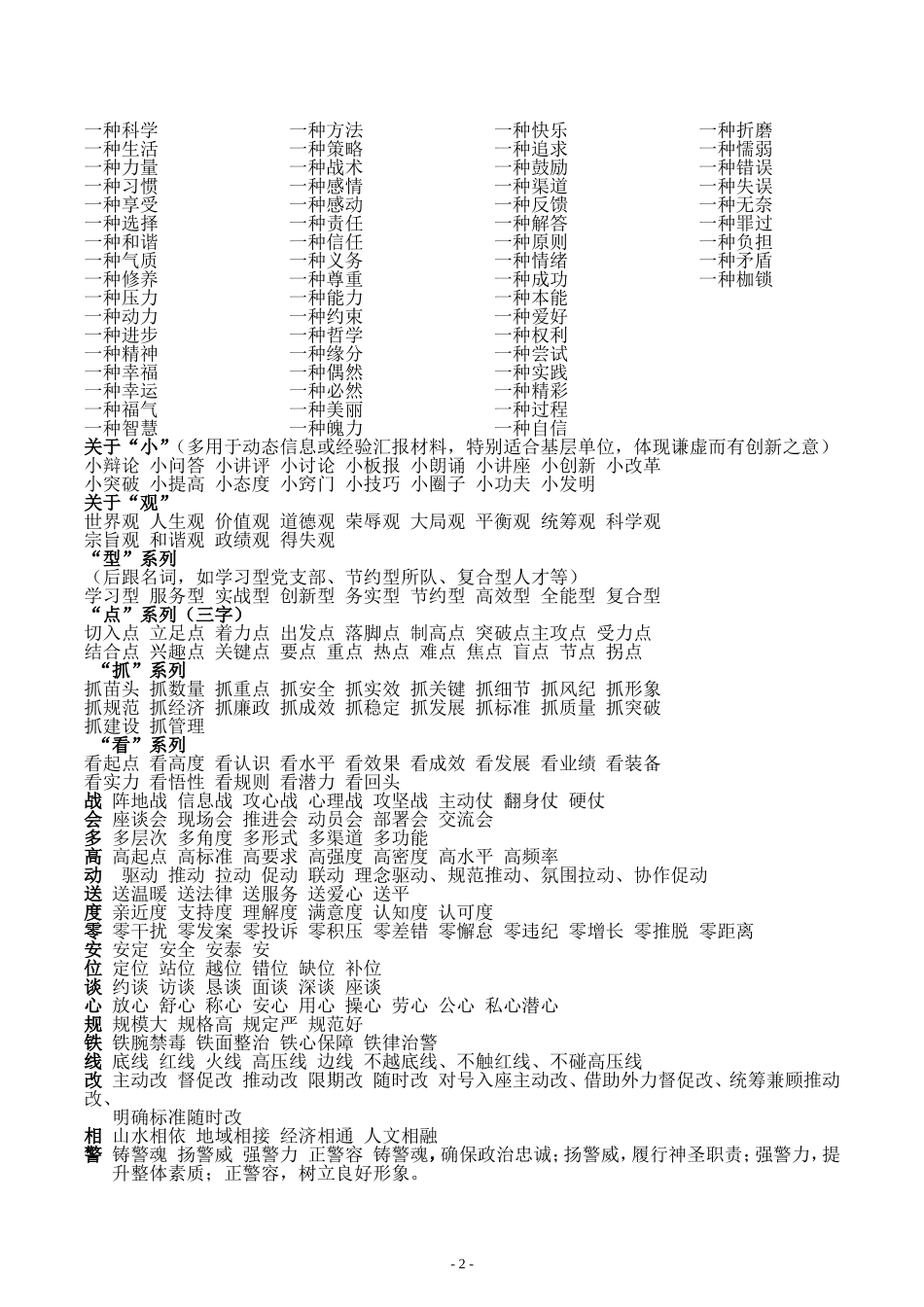 公文常用词句小标题大全_第2页