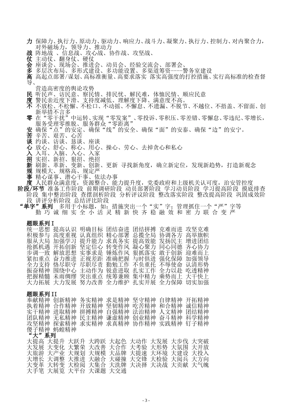 公文常用词句小标题大全_第3页