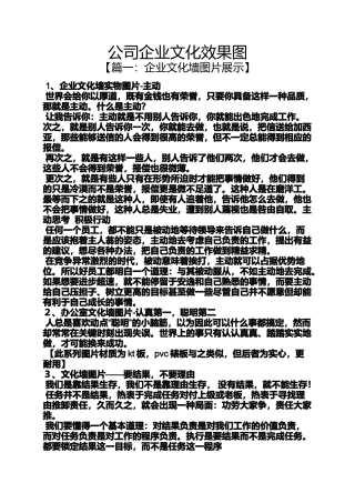 公司企业文化效果图