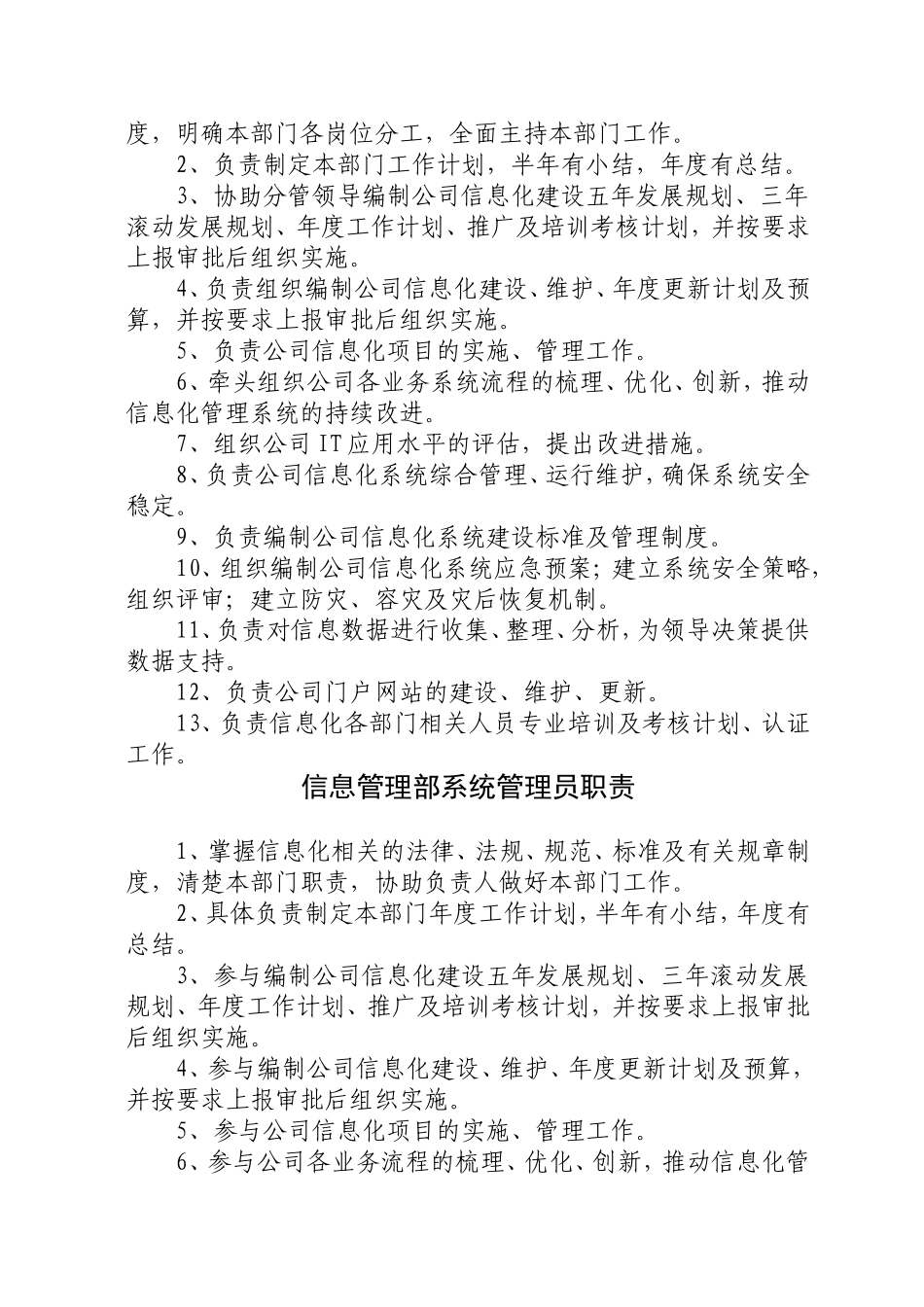 公司信息管理部职责_第3页