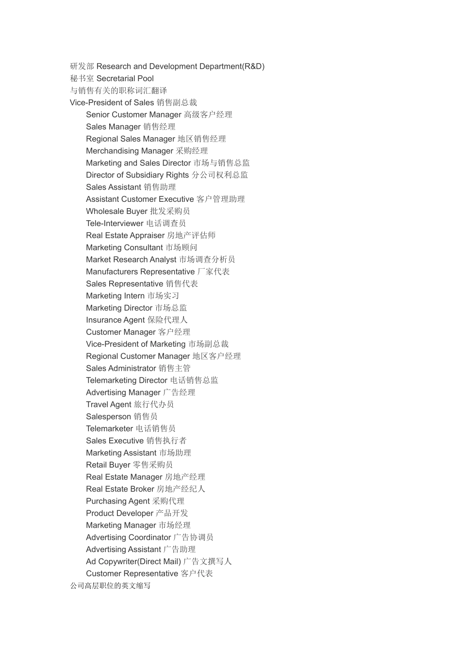 公司职位英文-(1)---副本_第2页