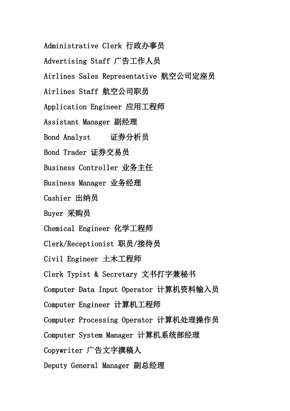 公司职位英语缩写_第2页