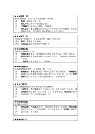 公务员高频成语解析