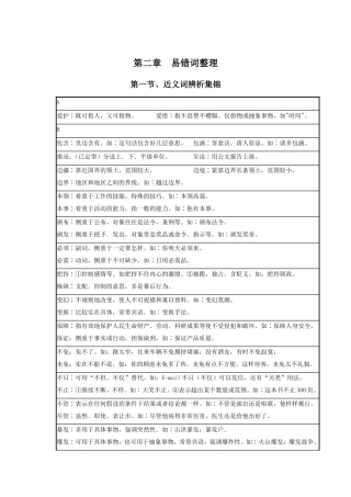 公务员逻辑填空易错实词整理