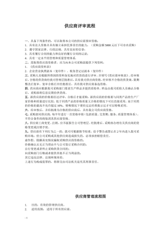 供应商管理制度