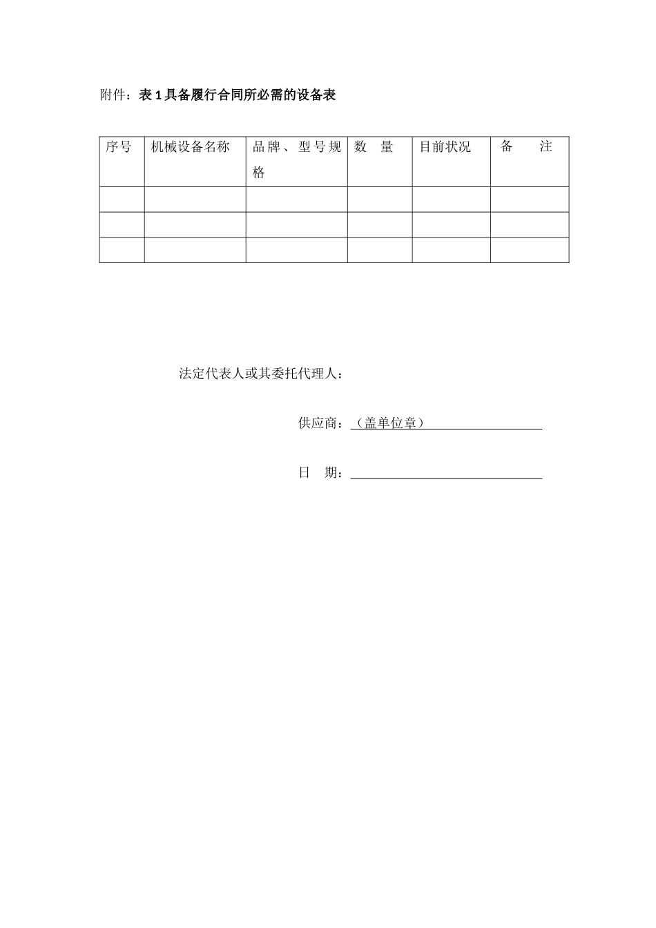 供应商具备履行合同所必需的设备和专业技术能力的证明材料_第2页