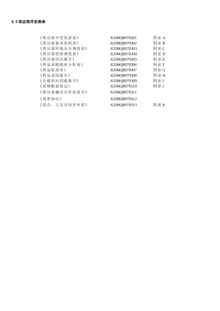 供应商开发表单