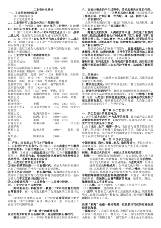 何人可(工业设计史)章节重点笔记(精华)