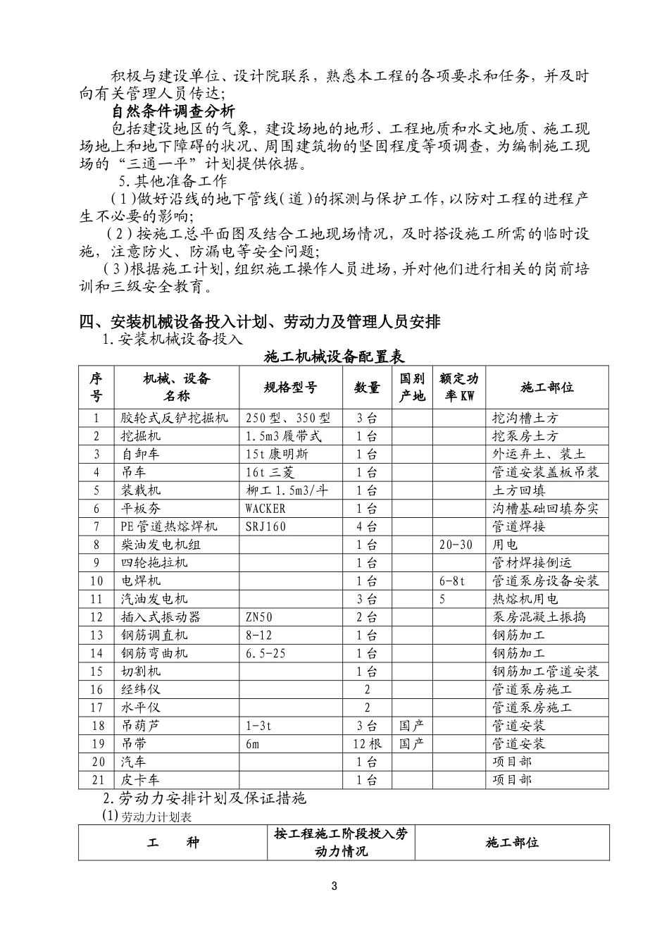 供水管道工程施工组织方案_第3页