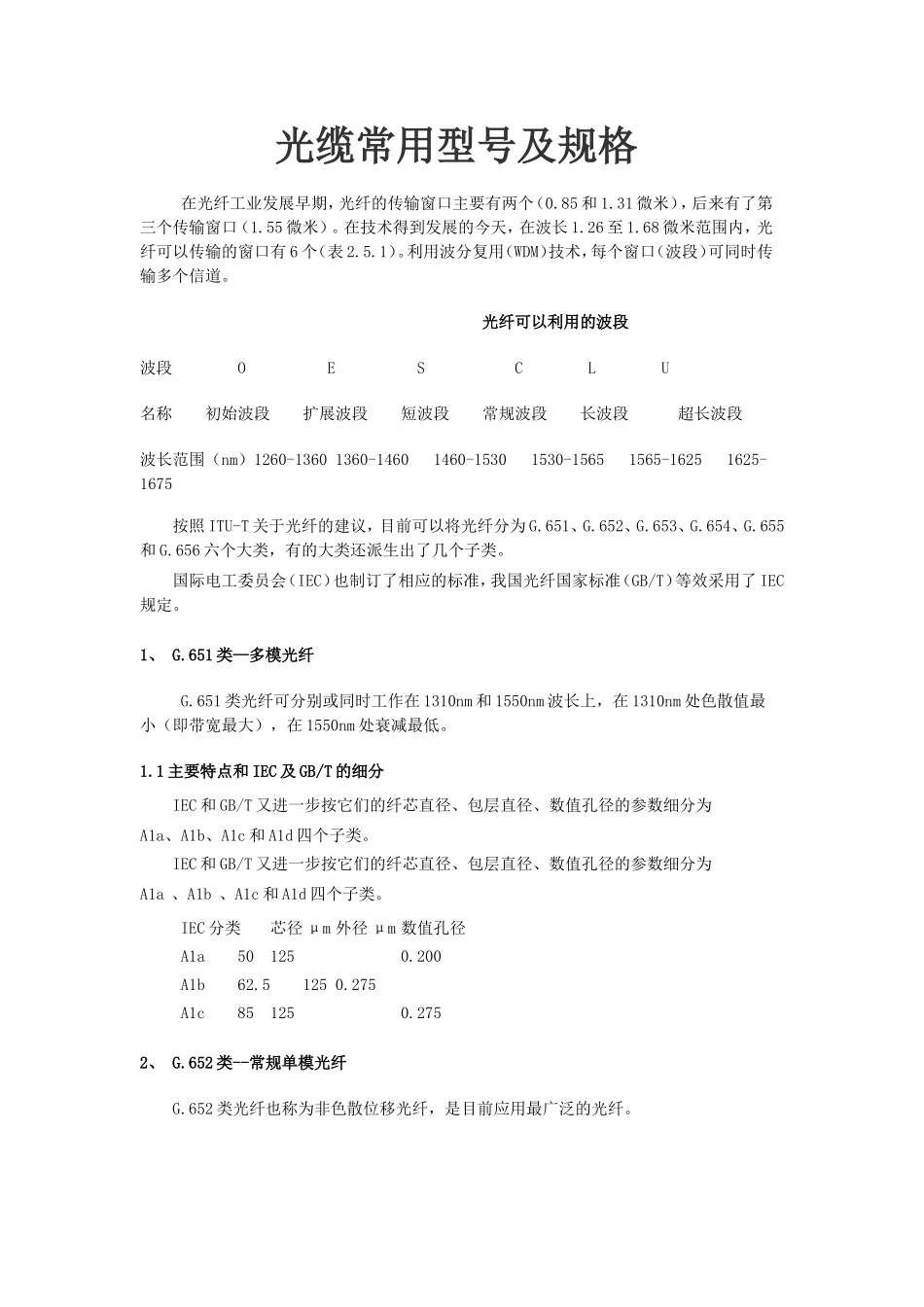 光缆常用型号及规格_第1页