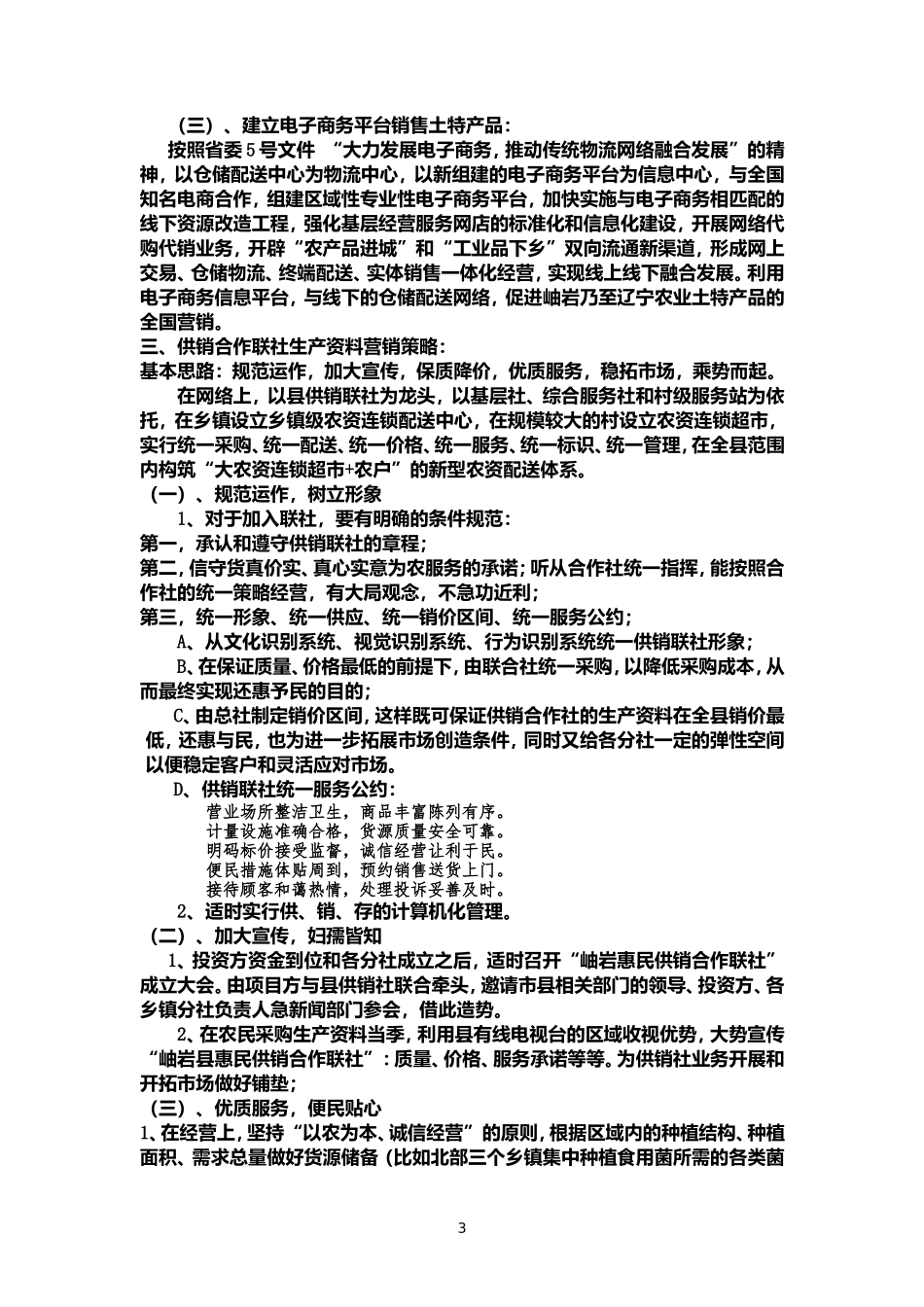 供销社项目计划书_第3页