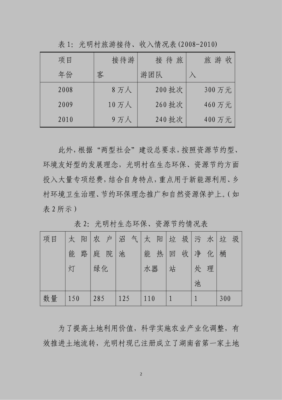 光明村旅游业发展情况的调研报告_第2页