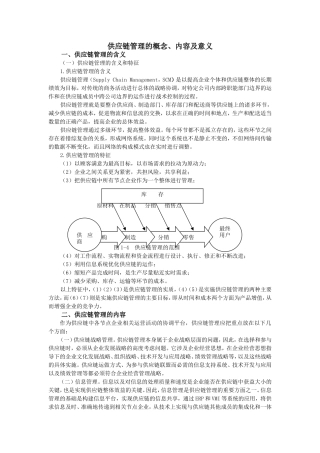 供应链管理框架理论