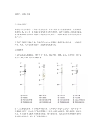 光模块和光跳纤详解