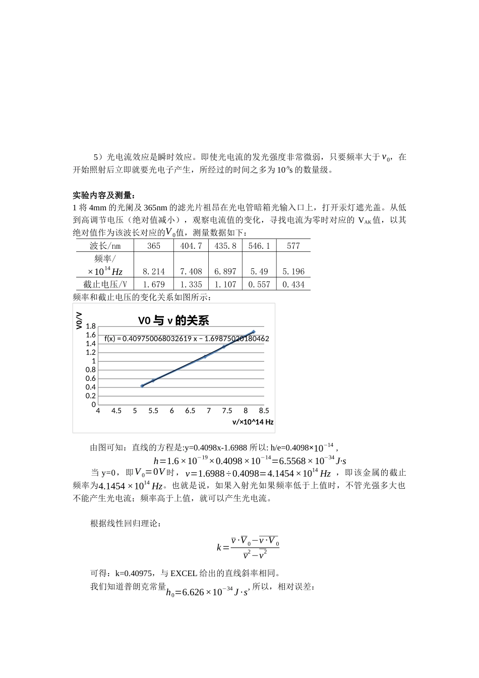 光电效应--物理实验报告_第2页