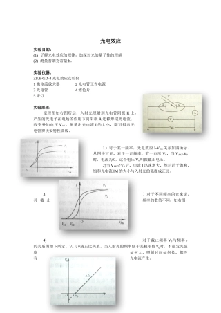 光电效应--物理实验报告
