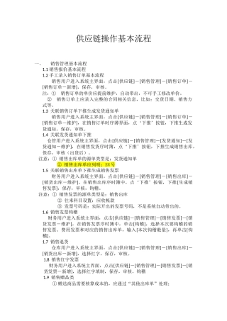 供应链基本流程
