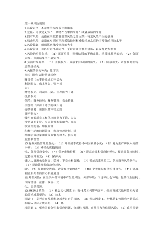 供应链与风险管理