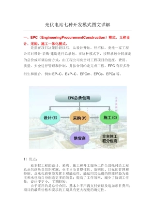 光伏电站七种开发模式图文详解