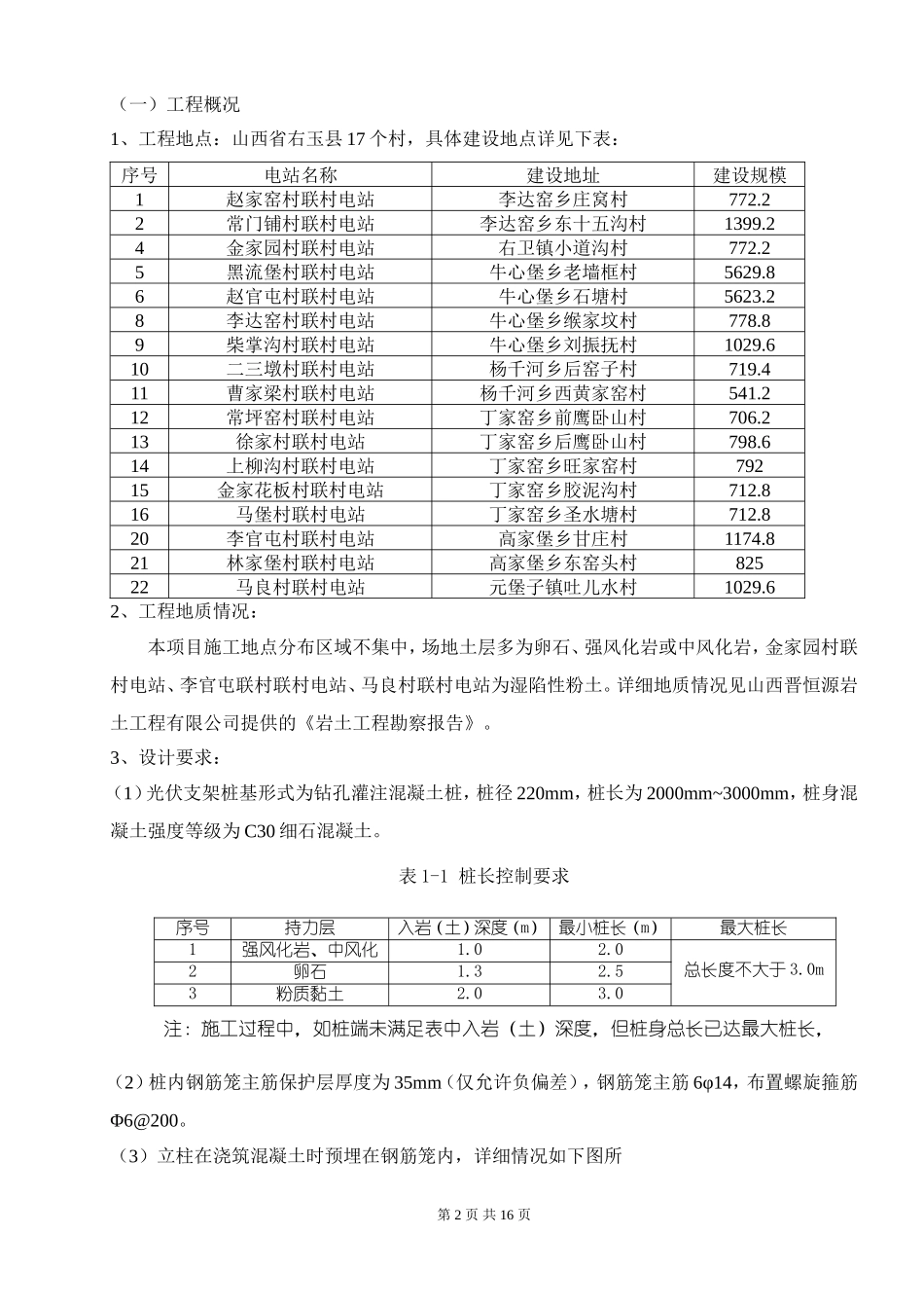 光伏混凝土钻孔灌桩基础施工方案_第2页