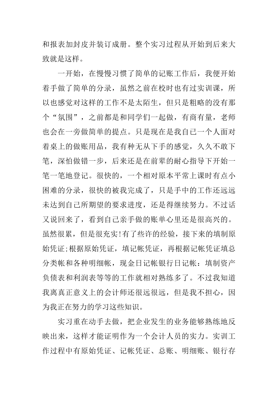 会计分岗实习报告_第3页