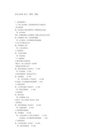 会计分录8---收入