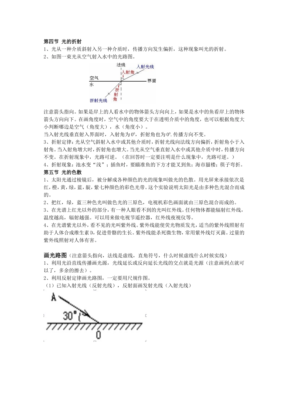 光现象知识点总结_第3页