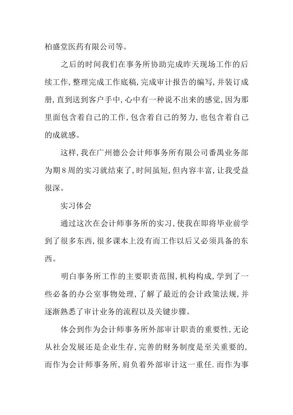 会计事务所审计实习报告范文精选_第3页