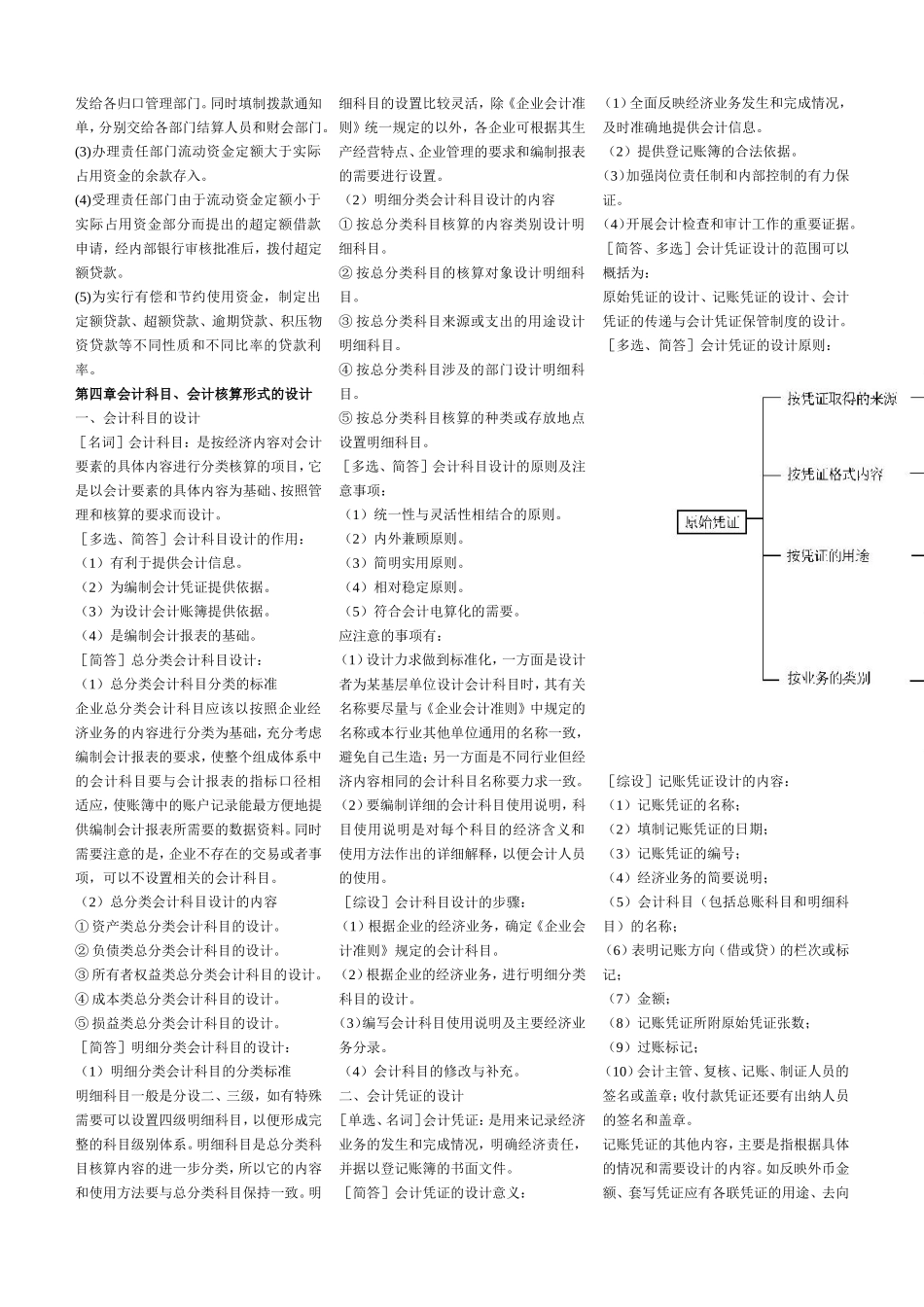 会计制度设计0自考通小册子_第3页