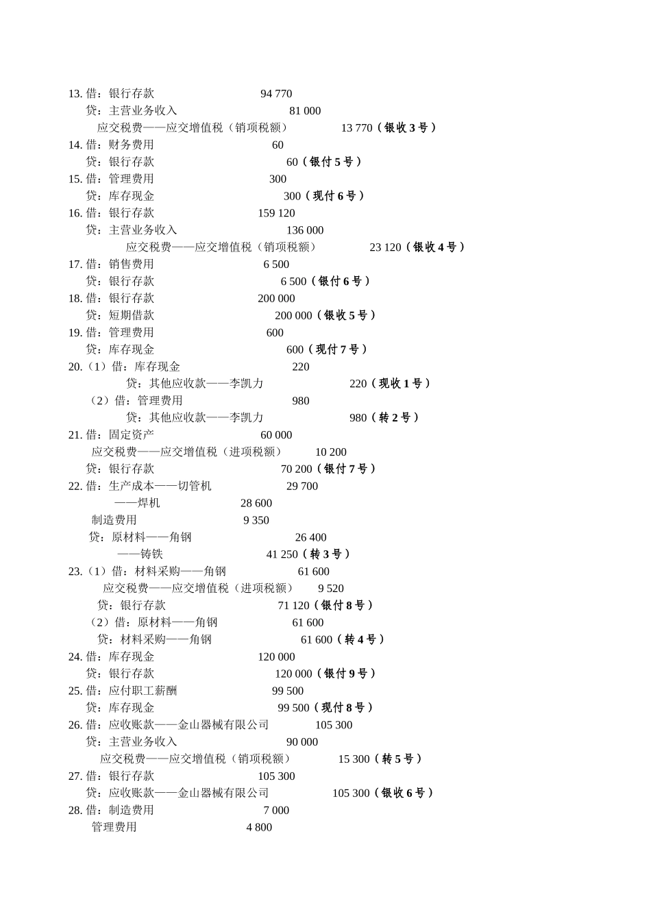 会计学原理课程实验答案(张志康-第二版)_第3页