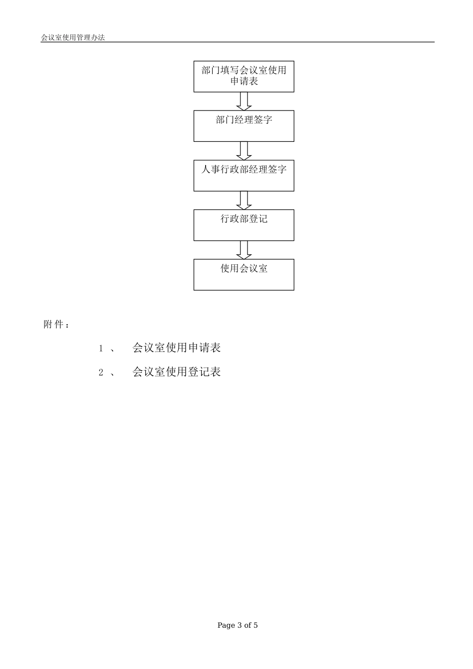 会议室使用管理办法_第3页