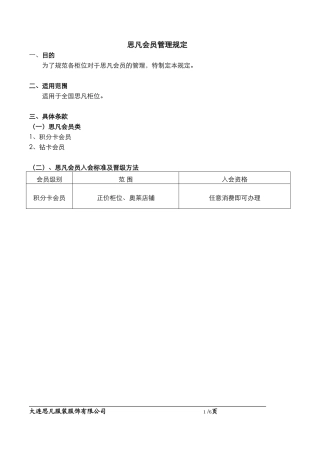 会员管理规定(更新)