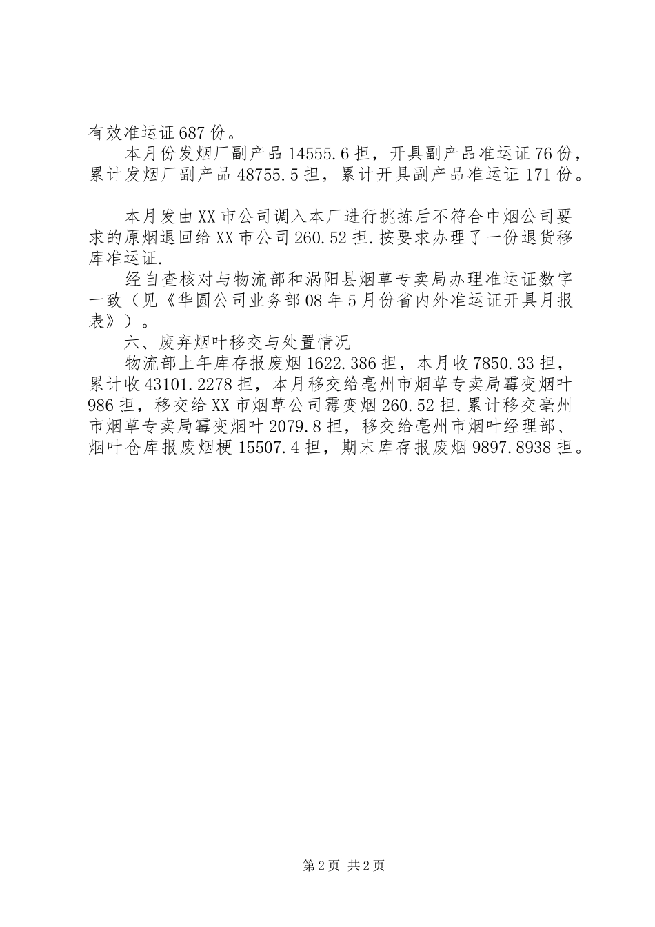 卷烟内部专卖规范经营自查报告_第2页