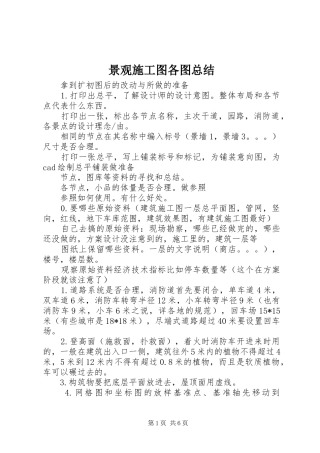 景观施工图各图总结