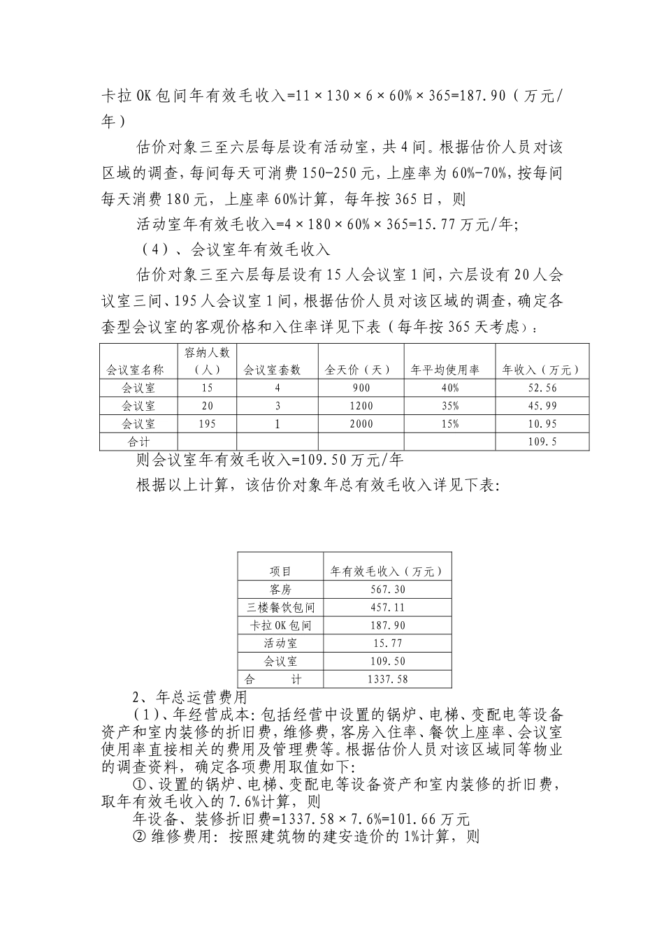 假设开发法(酒店模板)_第2页