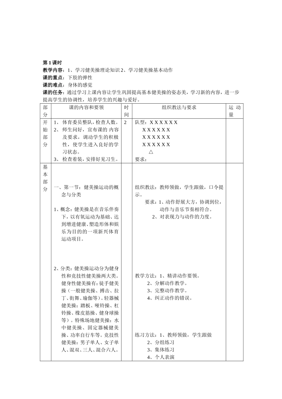 健美操教案教案_第2页