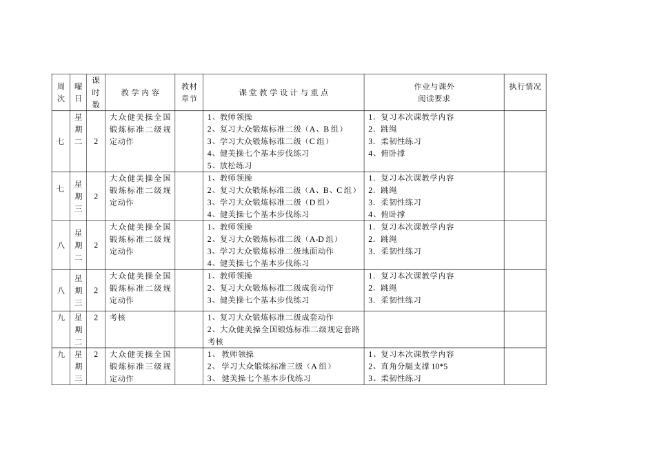健美操教学进度_第3页