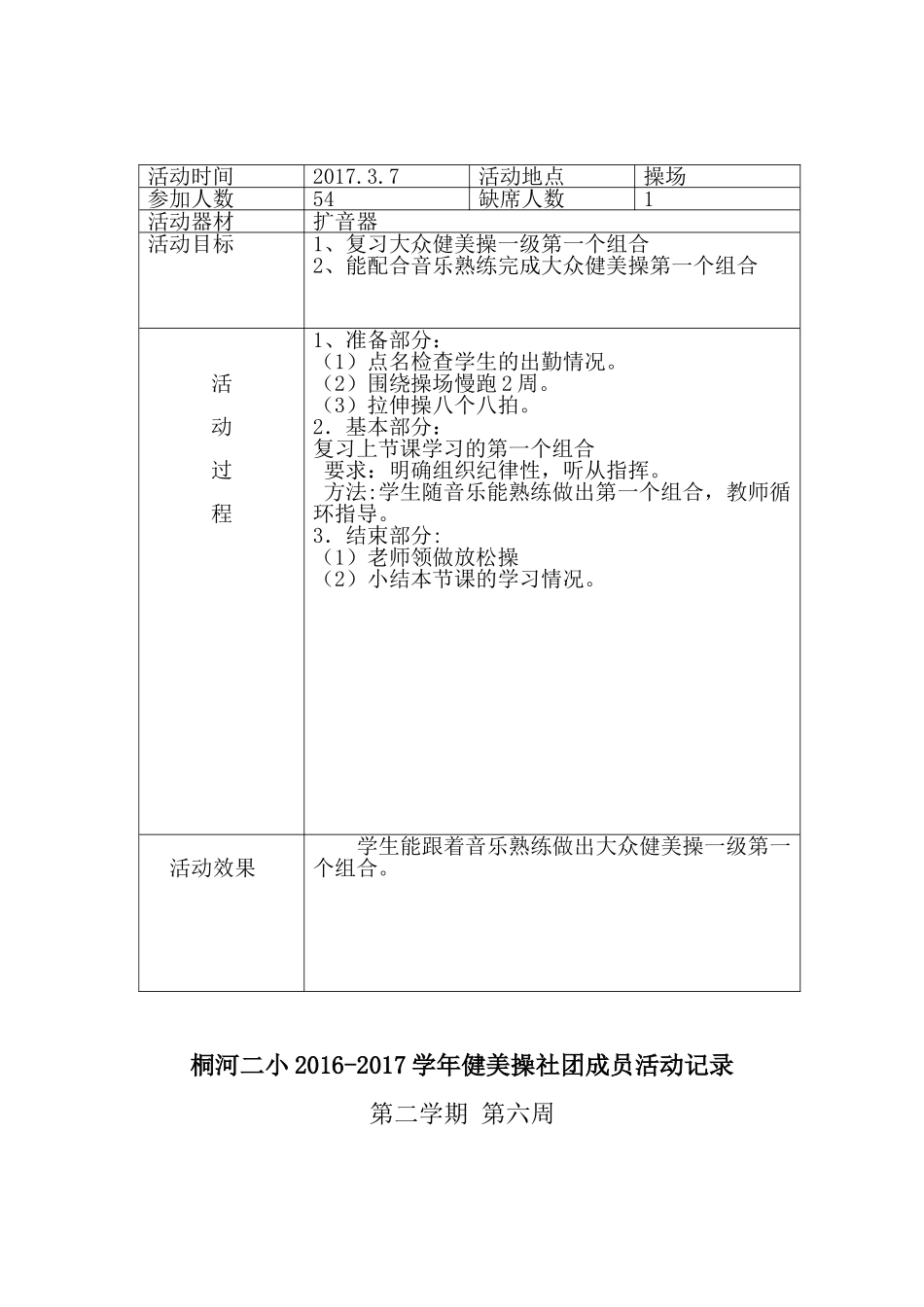 健身操社团活动记录_第2页