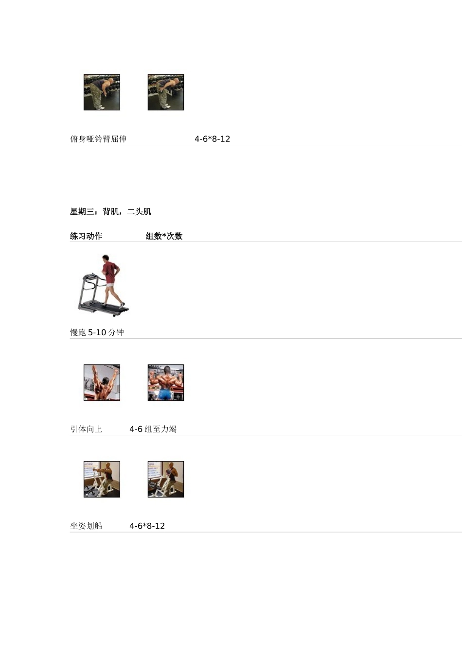 健身房一周3练初学计划_第3页