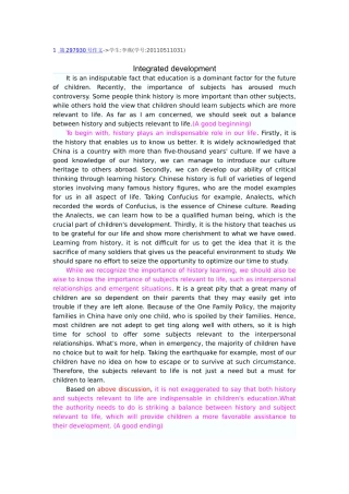 佳作分享History-or-subjects-relevent-to-life--文档
