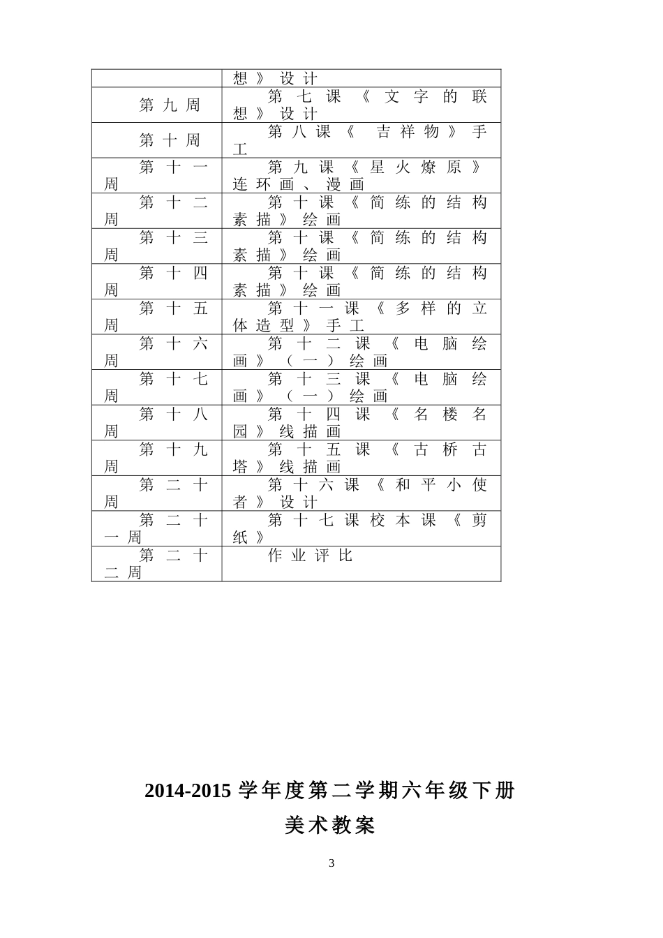 六年级江西版下册美术教案_第3页