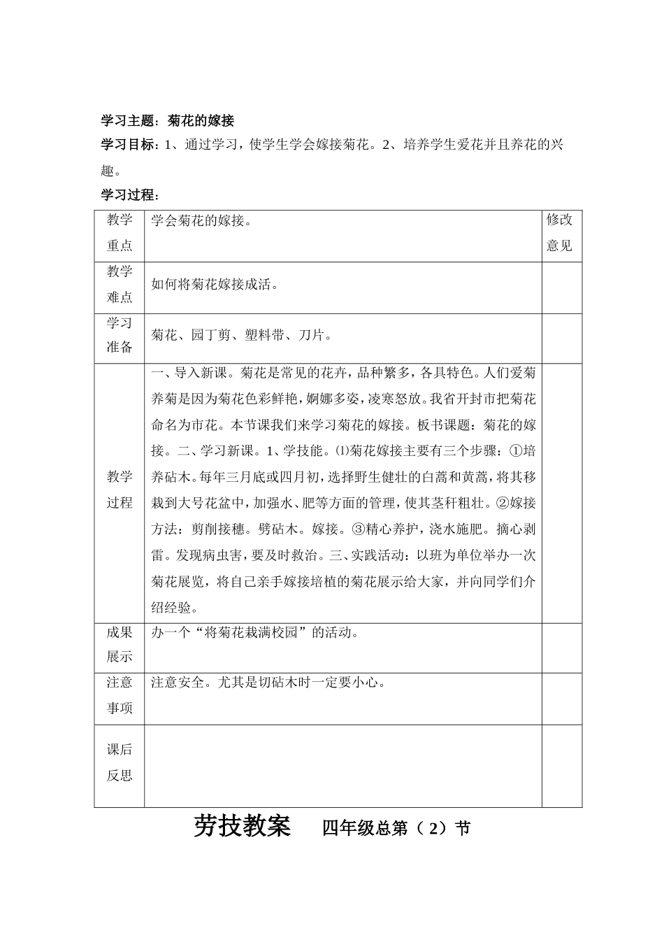 六年级劳技电子教案_第3页