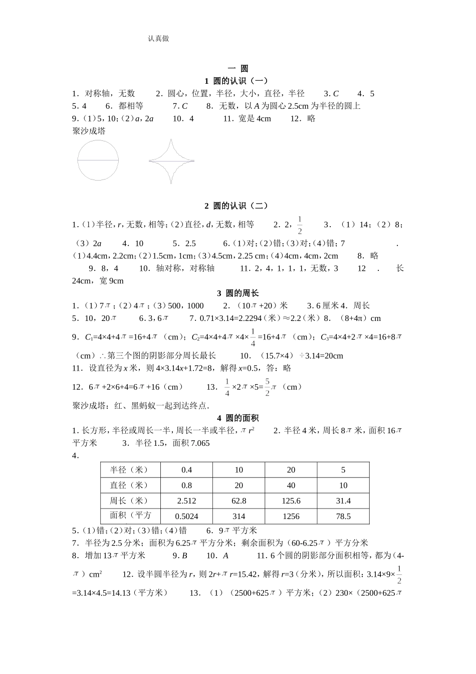六年级数学资源与评价答案_第1页