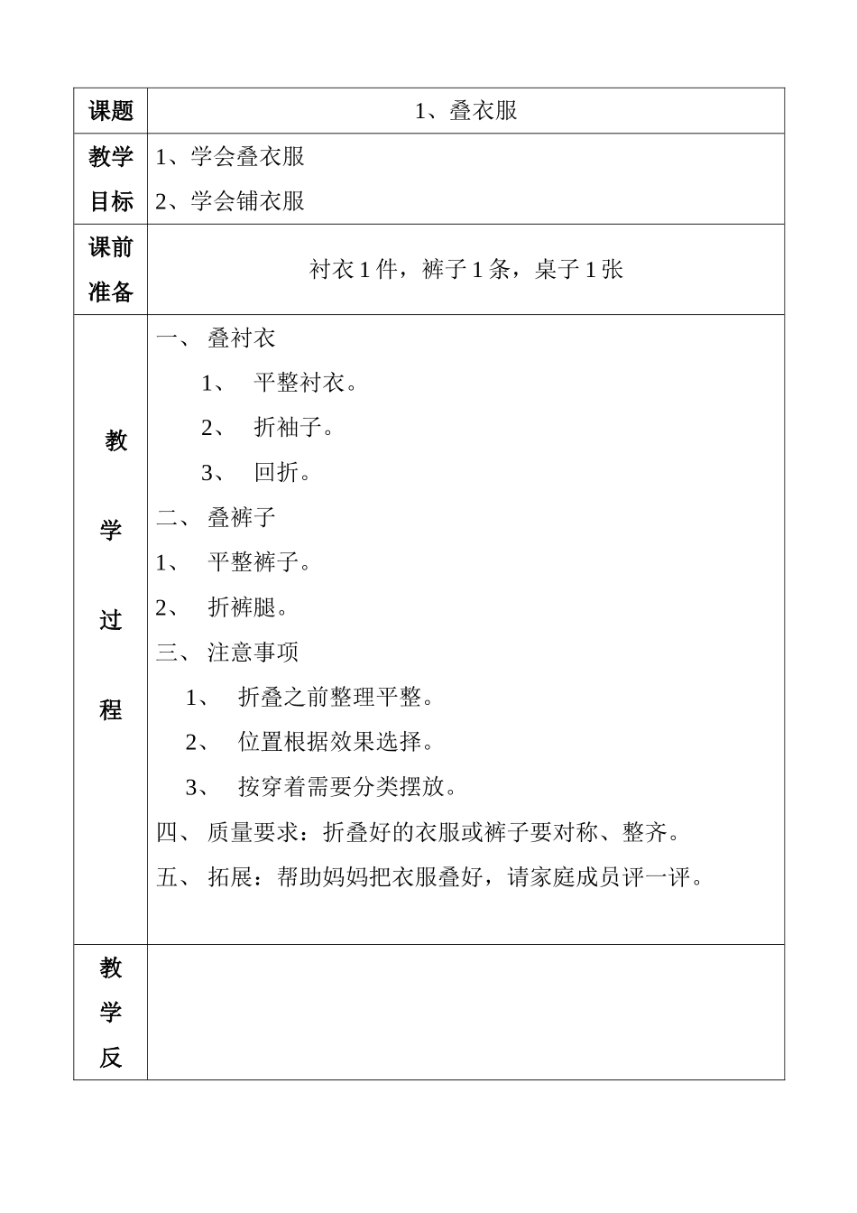 六年级下册劳技教案_第2页