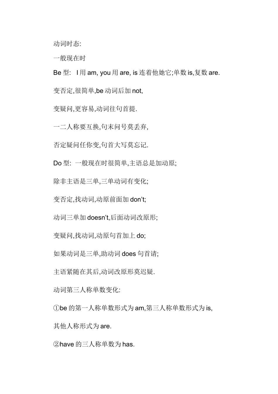 六年级下册英语语法总复习_第1页