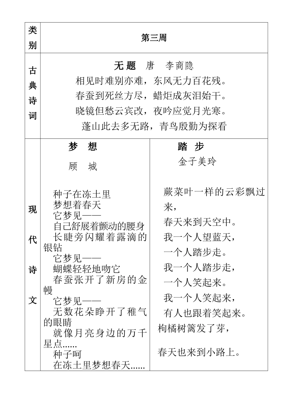 六年级晨诵诗词_第3页